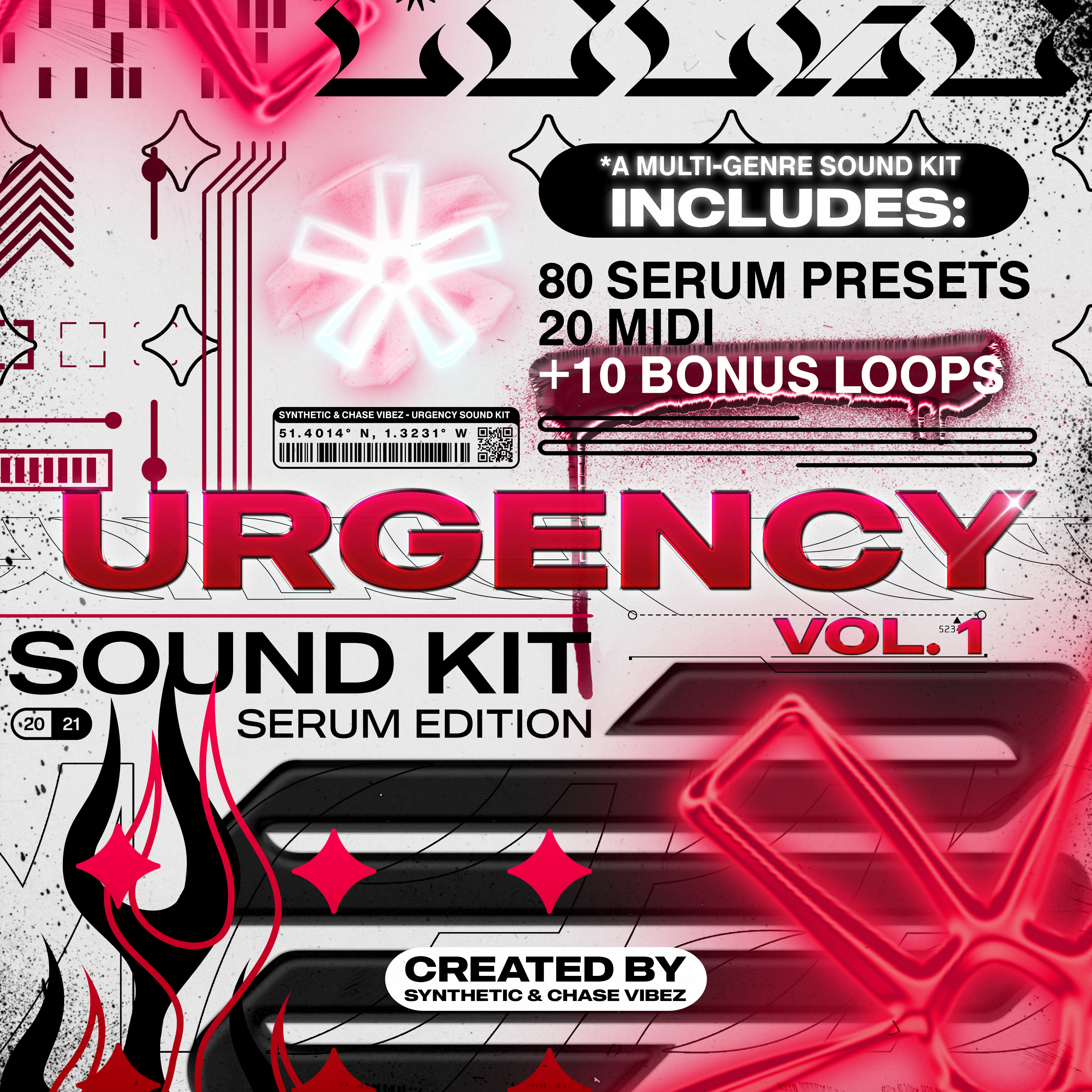 Chase Vibez x Synthetic - Urgency Sound Kit Vol. 1 [Serum Edition]